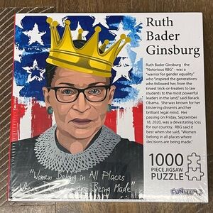 FunWares 1000 Piece Jigsaw Puzzle Ruth Bader Ginsburg RBG Women’s Rights New NWT